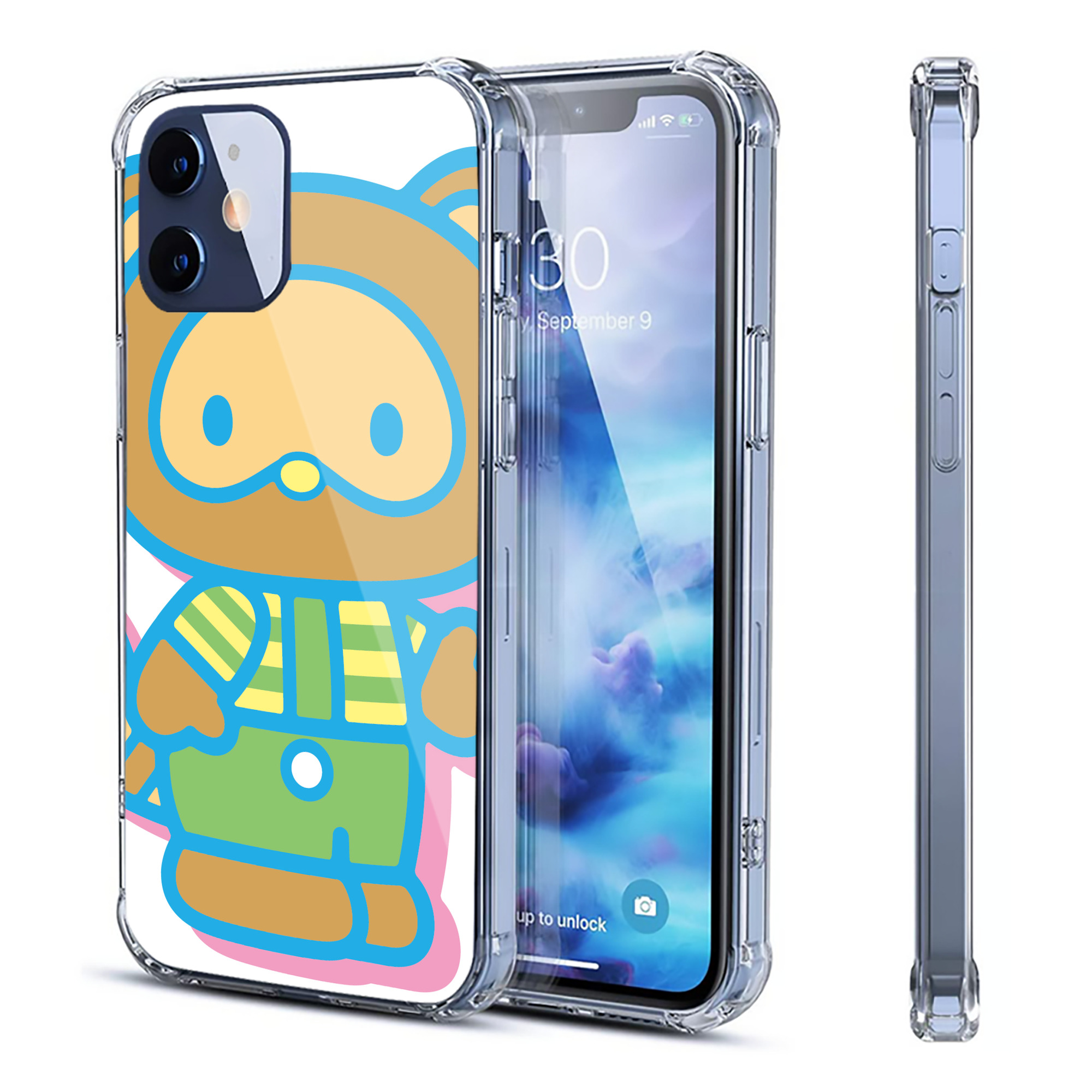 （画像用） Hello Kitty ハローキティ 【iPhone 12シリーズ対応】透明スマホケース（クリアソフトケース）